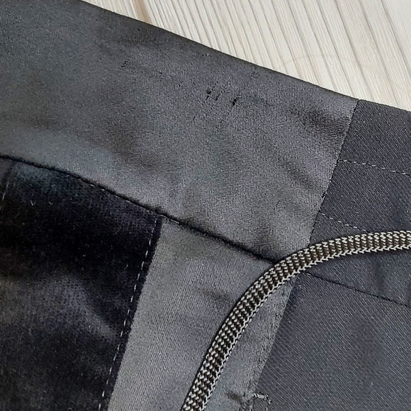 NWOT Almost Vintage Evening Wear Cambio Jet Black Tuxedo Wide Leg Pants Small - Picture 13 of 13